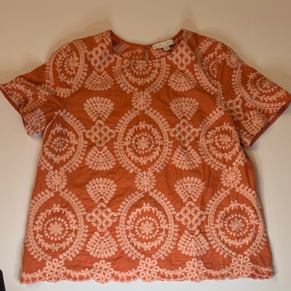 Eri + Ali Coralie Embroidered Blouse from Anthropologie